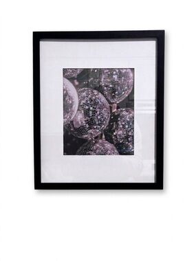 Pottery Barn Gallery Frame & Disco Ball Giclee Art Print 14x17